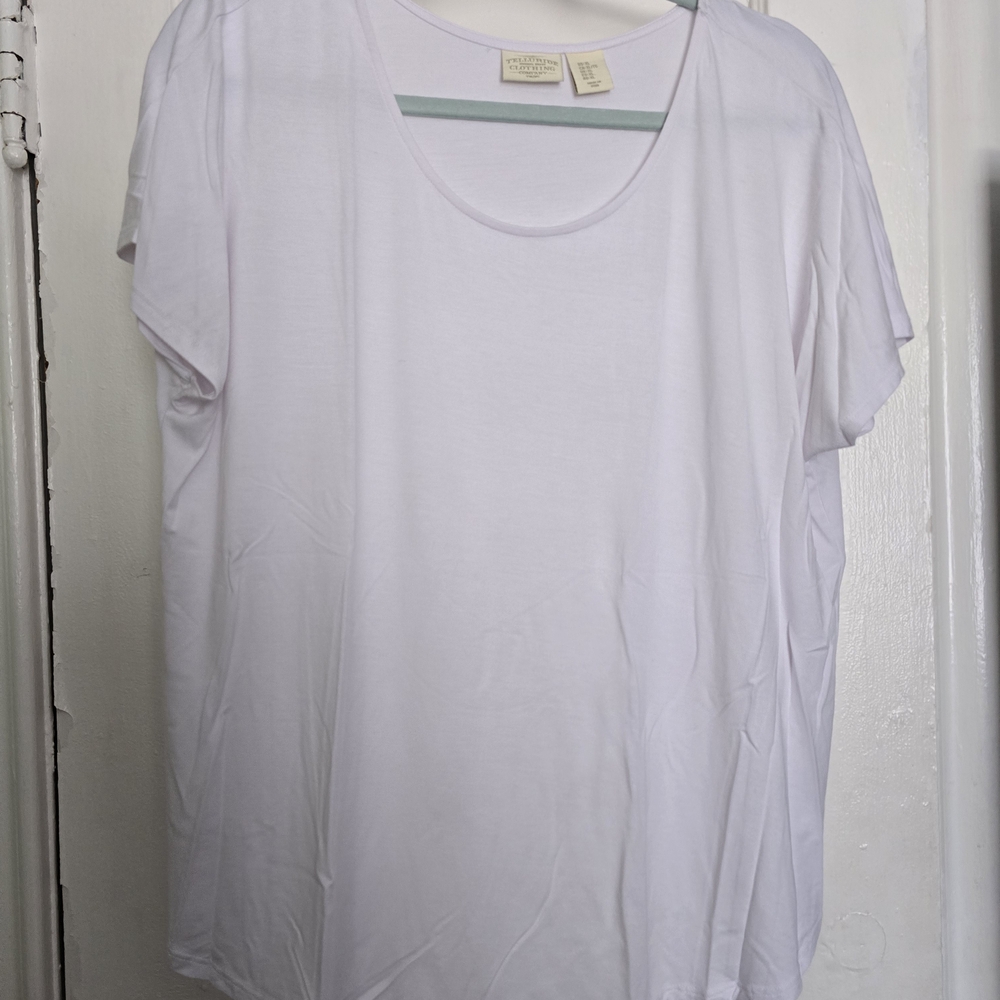 White Relaxed Fit Short Sleeve Tee